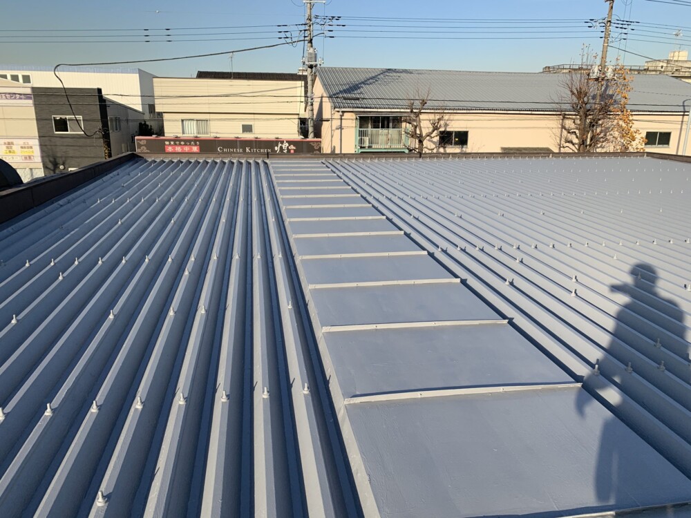 埼玉県・三郷市・飲食店折板屋根　防水工事　(ユニオン建材工業(株)　エクセルテックスBBシステムその②サムネイル