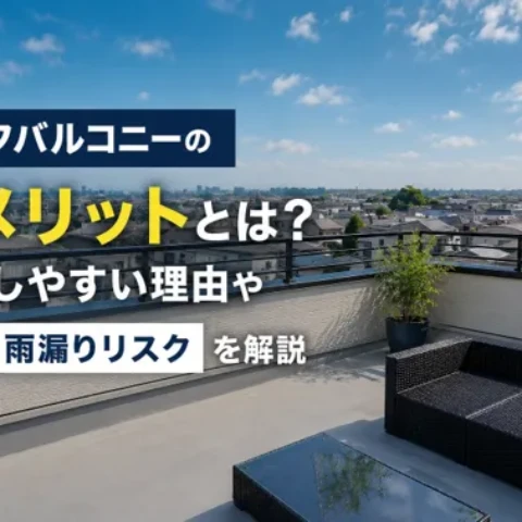 ルーフバルコニーのデメリットとは？後悔しやすい理由や防水・雨漏りリスクを解説