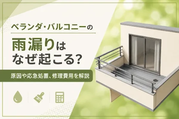ベランダ・バルコニーの雨漏りはなぜ起こる？原因や応急処置・修理費用を解説サムネイル