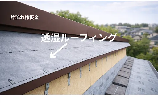透湿ルーフィングを適切に施工する