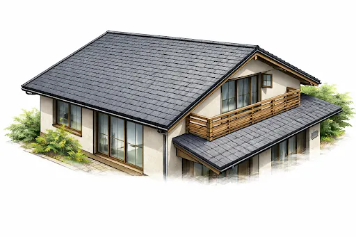 スレート屋根｜コストを抑えやすいが防水劣化に注意